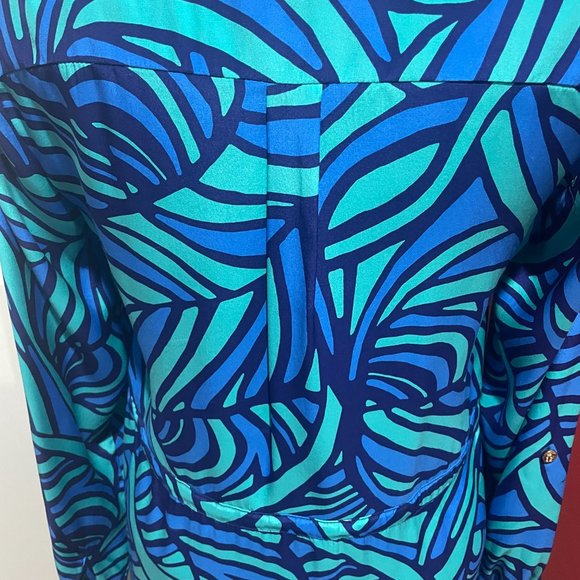 Alice & Trixie Long Roll Sleeve Tie Waist V Neck Dress Size S (Excellent Cond.) - Picture 4 of 5